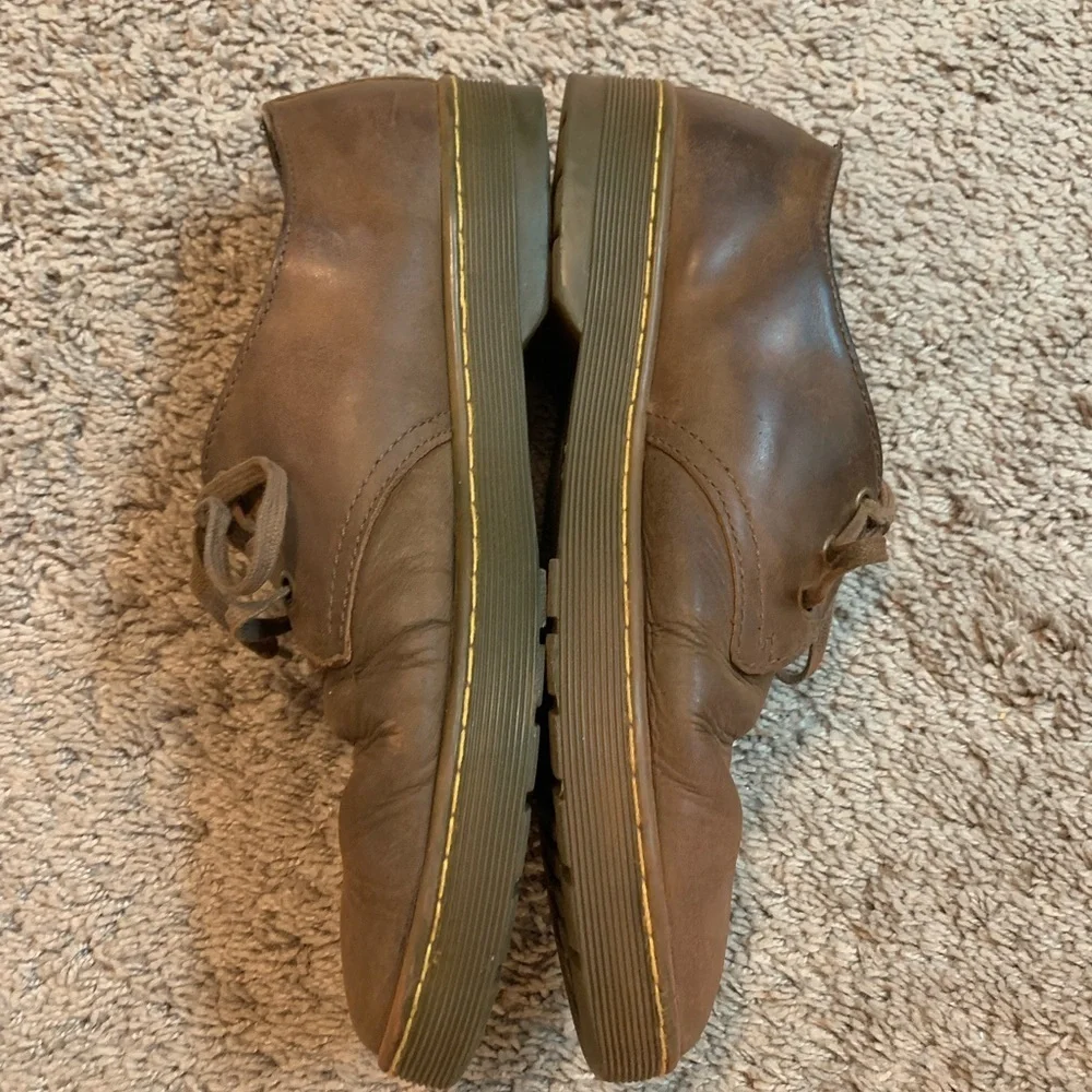 Vintage Dr. Martens Nubuck Boots Lace Up Chukka Brown Size 10